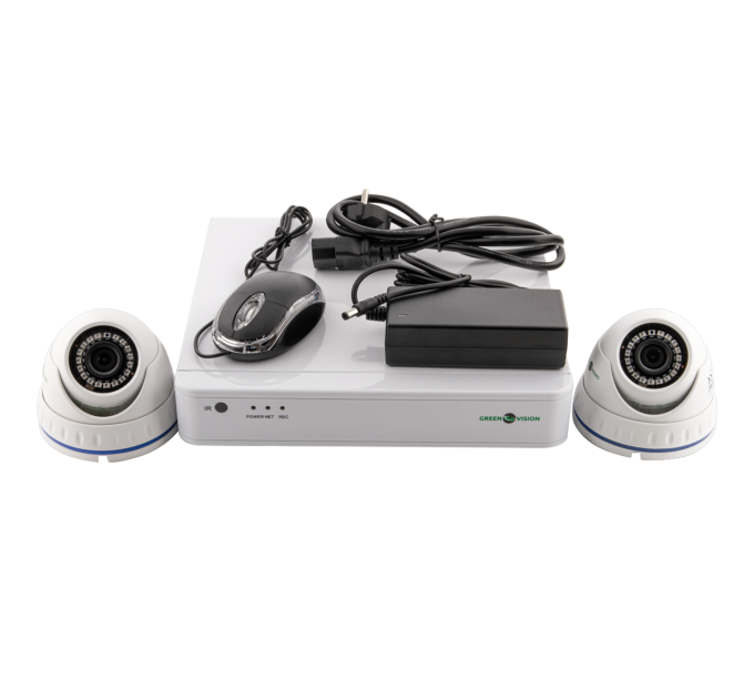 Вуличний комплект відеоспостереження на 4 камери GV-IP-K-S33/02 1080P