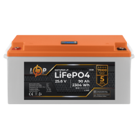 Акумулятор LP LiFePO4 для ДБЖ LCD 24V (25,6V) - 90 Ah (2304Wh) (BMS 200A/100А) пластик