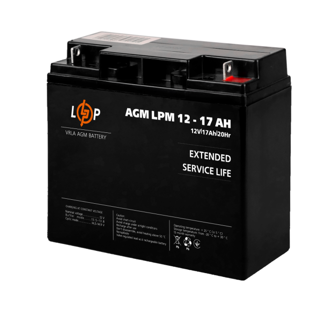 Акумулятор AGM LPM 12V - 17 Ah (2020)
