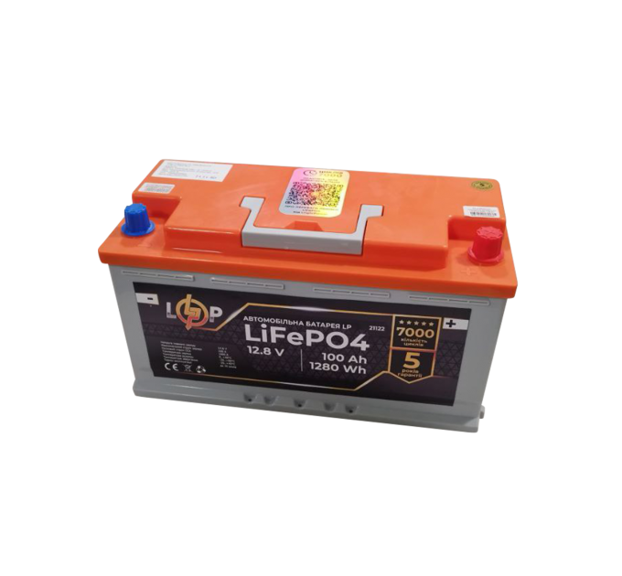 Акумулятор для автомобіля літієвий LP LiFePO4 (+ праворуч) 12,8V - 100 Ah (1280Wh)