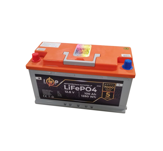 Акумулятор для автомобіля літієвий LP LiFePO4 (+ зліва) 12,8V - 100 Ah (1280Wh)