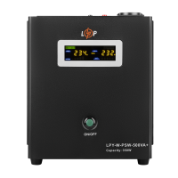 ДБЖ з правильною синусоїдою 12V LPY-W-PSW-500VA+(350Вт)5A/10A