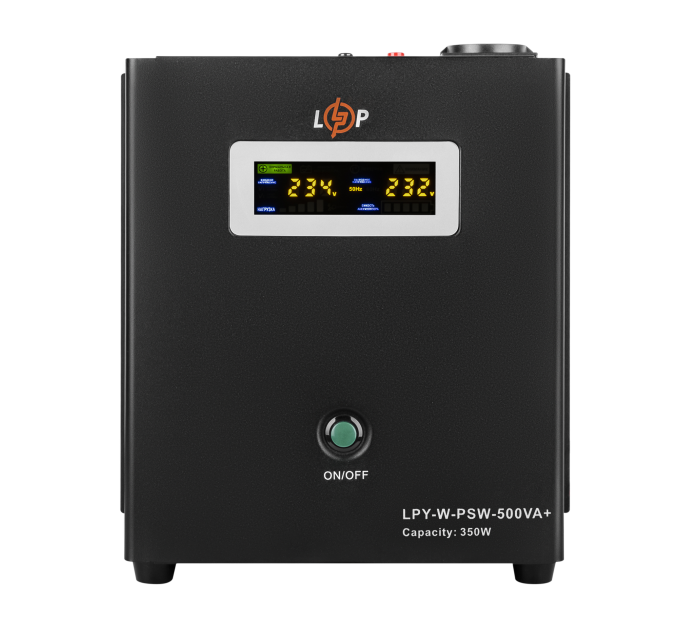 ДБЖ з правильною синусоїдою 12V LPY-W-PSW-500VA+(350Вт)5A/10A