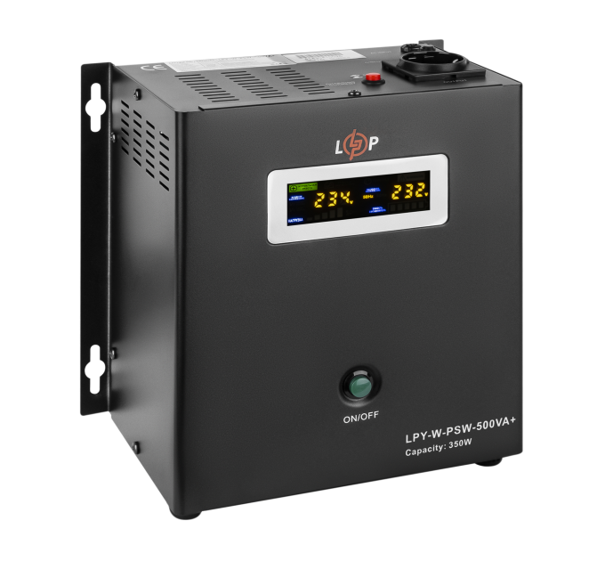 ДБЖ з правильною синусоїдою 12V LPY-W-PSW-500VA+(350Вт)5A/10A