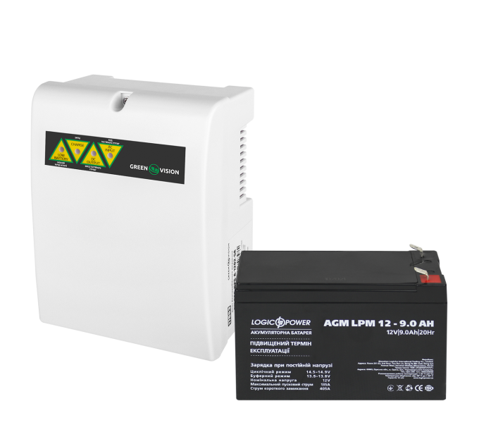 Блок безперебійного живлення з АКБ GV-005-UPS-A-1202-5A-9Ah