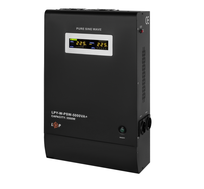 ДБЖ з правильною синусоїдою 48V LPY-W-PSW-5000VA+(3500Вт)10A/20A