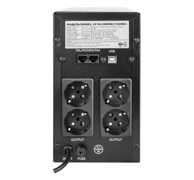 Лінійно-інтерактивне ДБЖ LP-UL2000VA (1200Вт)