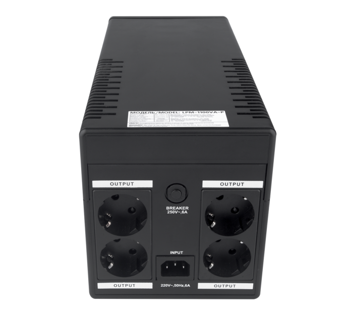 Лінійно-інтерактивне ДБЖ LPM-1100VA-P (770Вт)