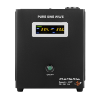 ДБЖ з правильною синусоїдою 12V LPA-W-PSW-500VA(350Вт) 2A/5A/10A