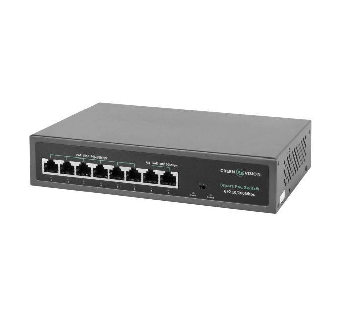 Комутатор мережевий POE GV-015-D-06+2P