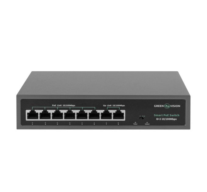 Комутатор мережевий POE GV-015-D-06+2P
