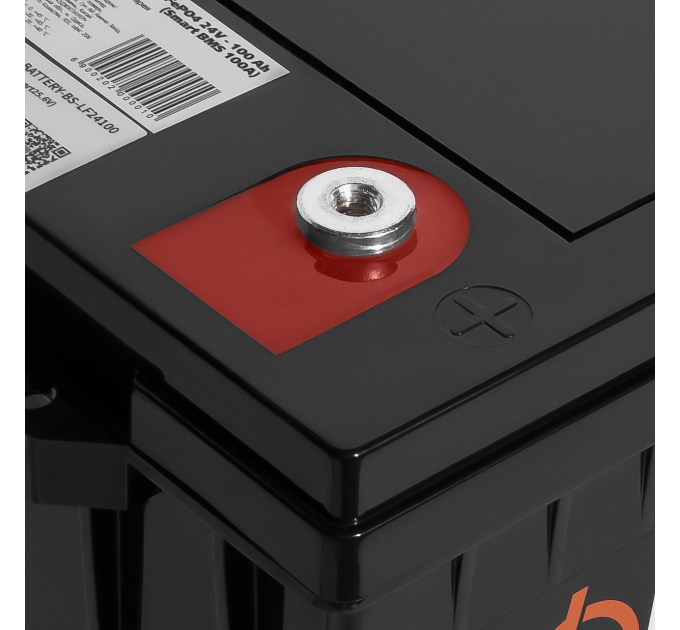 Акумулятор LP LiFePO4 25,6V - 120 Ah (3072Wh) (Smart BMS 100А) з BT пластик для ДБЖ