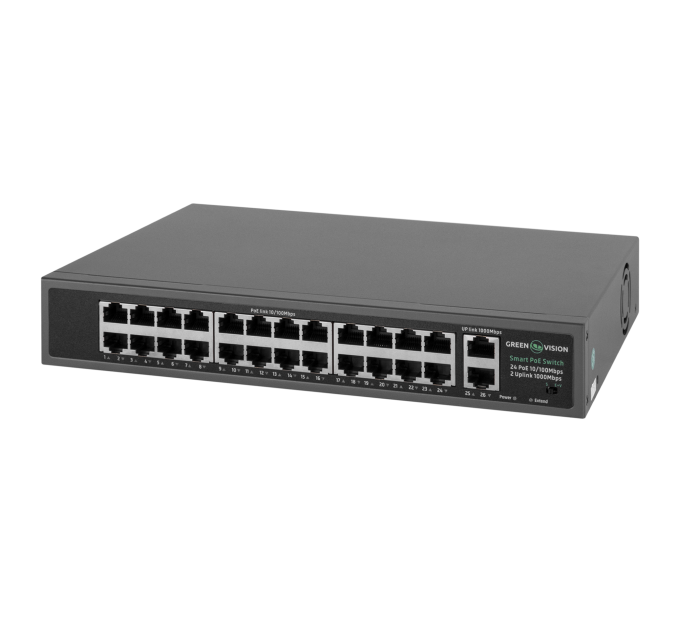 Комутатор мережевий POE GV-017-D-24+2PG