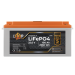 Акумулятор LP LiFePO4 24V (25,6V) - 100 Ah (2560Wh) (BMS 200/100А) пластик LCD для ДБЖ
