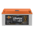 Акумулятор LP LiFePO4 24V (25,6V) - 100 Ah (2560Wh) (BMS 150/75А) пластик LCD для ДБЖ