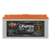 Акумулятор LP LiFePO4 24V (25,6V) - 100 Ah (2560Wh) (BMS 150/75А) пластик LCD для ДБЖ