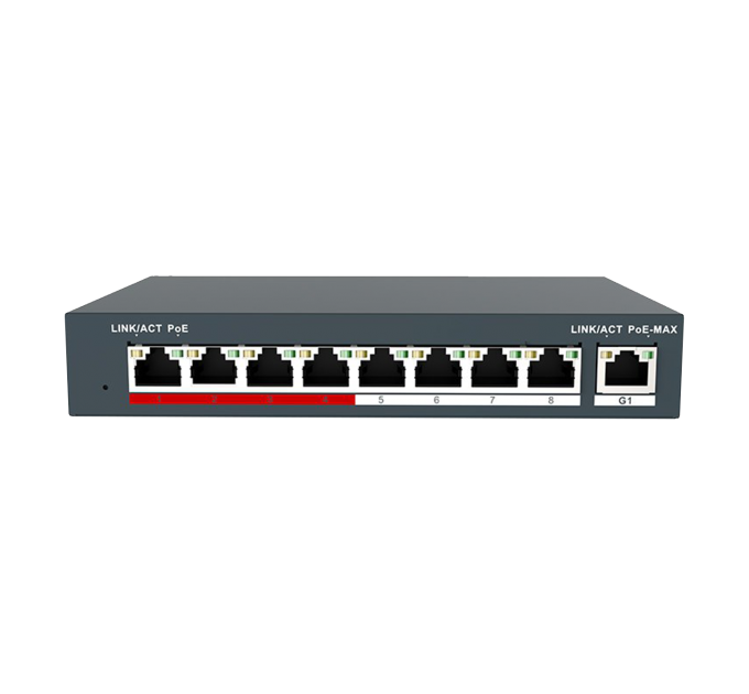 Комутатор мережевий POE GV-018-AI-8+1PG
