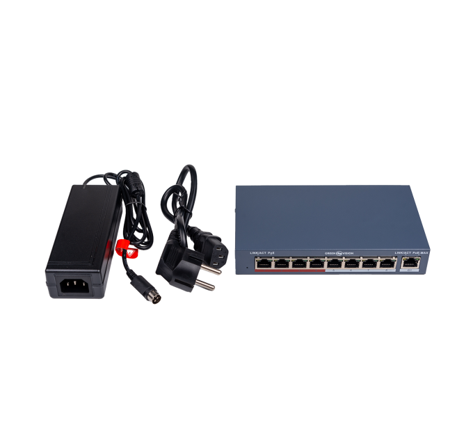 Комутатор мережевий POE GV-018-AI-8+1PG