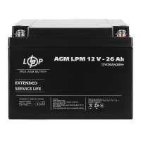 Акумулятор AGM LPM 12V - 26 Ah під болт М5