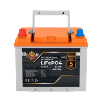 Автомобільний літієвий акумулятор LiFePO4 12V - 32 Ah (+ зліва)