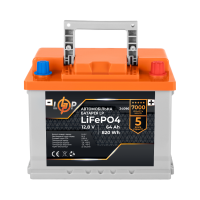 Автомобільний літієвий акумулятор LP LiFePO4 12V - 64 Ah (+ праворуч)