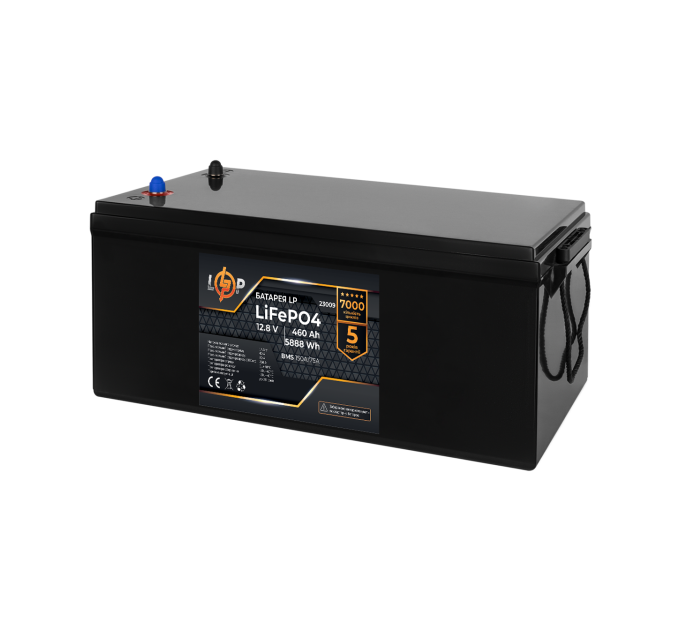 Акумулятор LP LiFePO4 12V (12,8V) - 460 Ah (5888Wh) (BMS 150A/75А) пластик