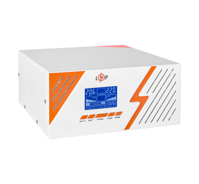 ДБЖ з правильною синусоїдою 12V LPM-PSW-1500VA (1050Вт) White