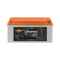 Акумулятор LP LiFePO4 25,6V - 100 Ah (2560Wh) (BMS 100A/50А) пластик Smart BT