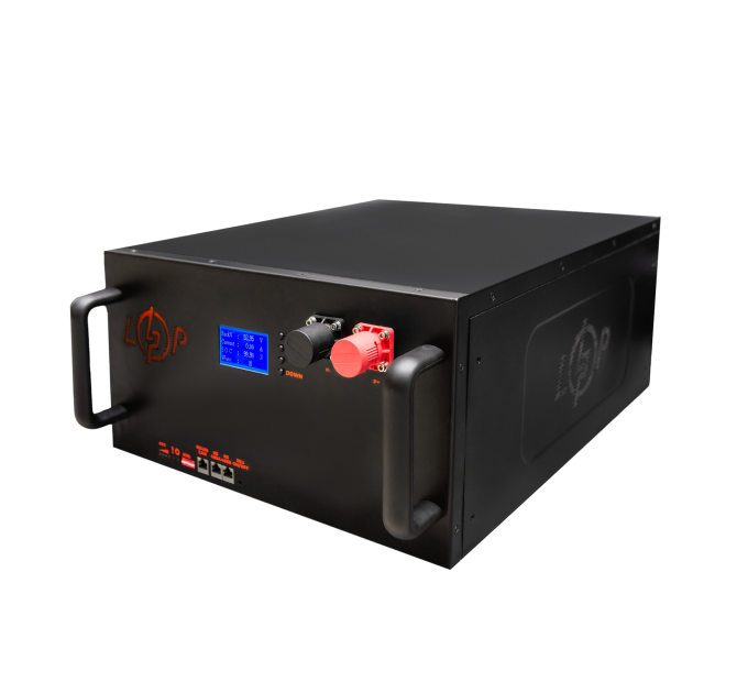 Акумулятор LP LiFePO4 51,2V - 160 Ah (8192Wh) (BMS 200A/100А) LCD метал RM Smart