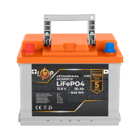 Автомобільний літієвий акумулятор LP LiFePO4 (+ зліва) 12V - 50 Ah
