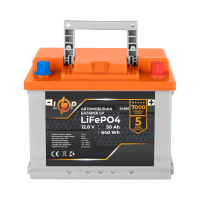 Автомобільний літієвий акумулятор LP LiFePO4 (+ праворуч) 12V - 50 Ah