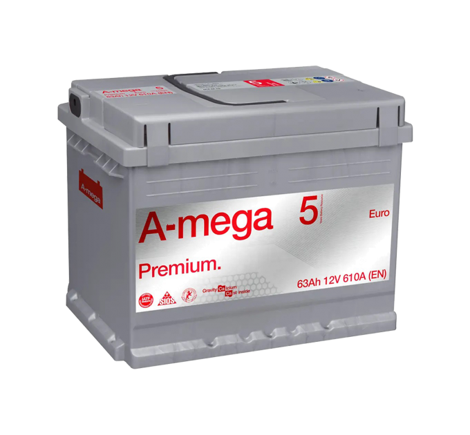 Акумулятор авто Мегатекс A-mega Premium (M5) 6СТ-63-А3 (прав) euro ТХП 610