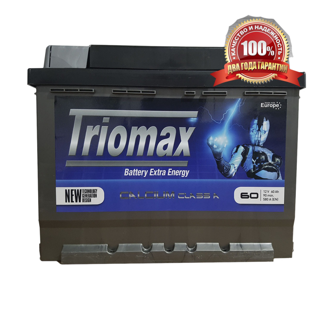 Акумулятор Westa STANDARТ TRIOMAX 6СТ-60 АЗ + праворуч