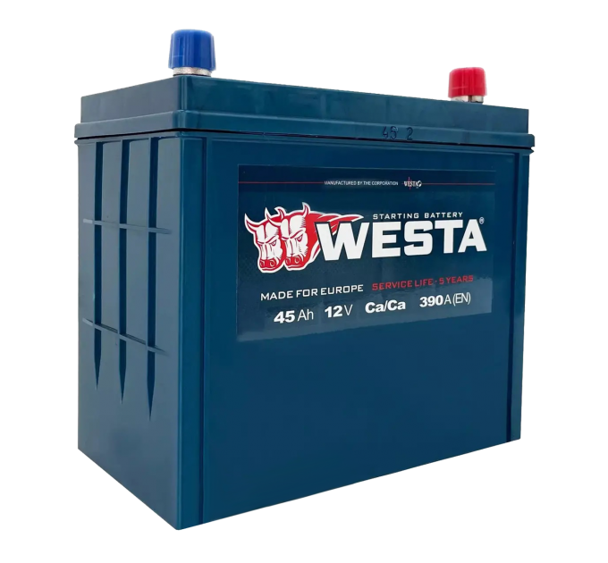 Акумулятор Westa PREMIUM VOLTMAN 6СТ-45 А + зліва