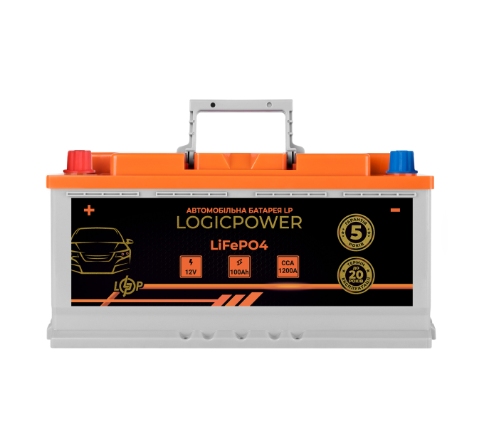 Автомобільний літієвий акумулятор LP LiFePO4 12V - 100 Ah (+ зліва) BMS 1200А