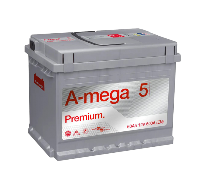 Акумулятор авто Мегатекс A-mega Premium (M5) 6СТ-60-А3 (лев) ТХП 600