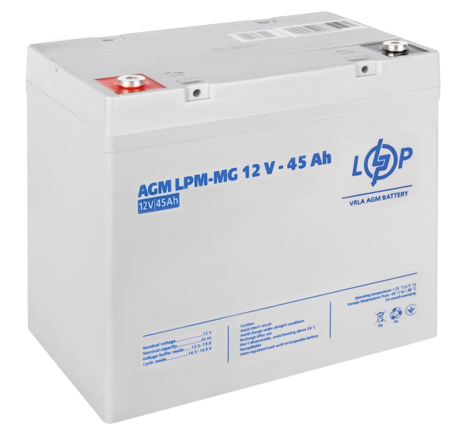 Акція. Акумулятор мультигелевий AGM LPM-MG 12V - 45 Ah