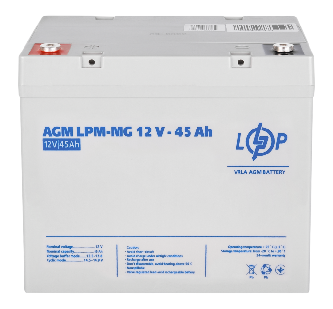Акція. Акумулятор мультигелевий AGM LPM-MG 12V - 45 Ah