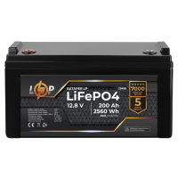 Акумулятор LP LiFePO4 12,8V - 200 Ah (2560Wh) (BMS 150A/75А) пластик