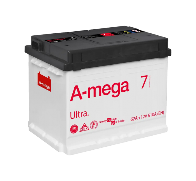 Акумулятор авто Мегатекс A-mega Ultra 6СТ-62-А3 (лев) ТХП 610