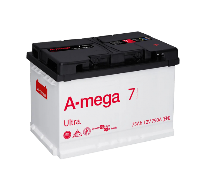Акумулятор авто Мегатекс A-mega Ultra 6СТ-75-А3 (прав) ТХП 790