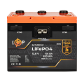 Акумулятор LP LiFePO4 12,8V - 64 Ah (820Wh) (BMS 80A/40А) пластик 2XT90 4USB стартер