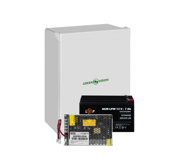 Блок безперебійного живлення у боксі з АКБ GV-007-UPS-A-1203-8A-7Ah