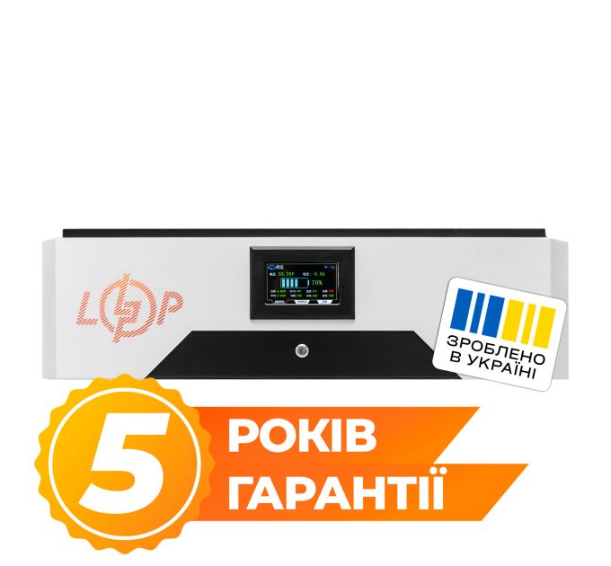 Акумулятор LP LiFePO4 51,2V - 280 Ah (14336Wh) (BMS 200A/200А) метал F LCD Smart BT