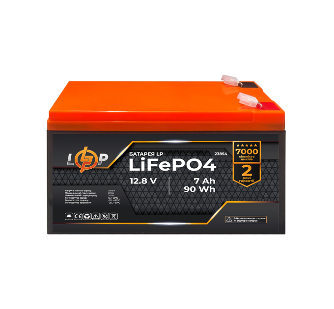 Акумулятор LP LiFePO4 12,8V - 7Ah (90Wh)