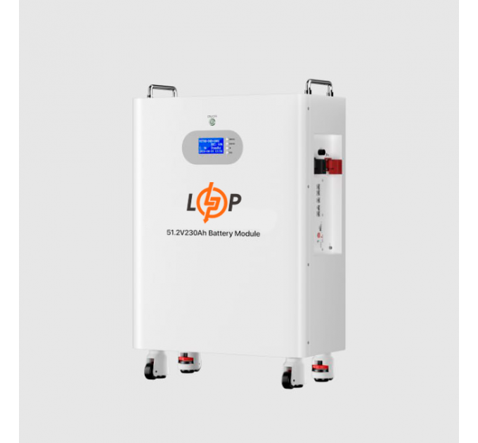 Акумулятор LP LiFePO4 51,2V - 230 Ah (11776Wh) (Smart BMS 200A) с LCD AB RS485/CAN