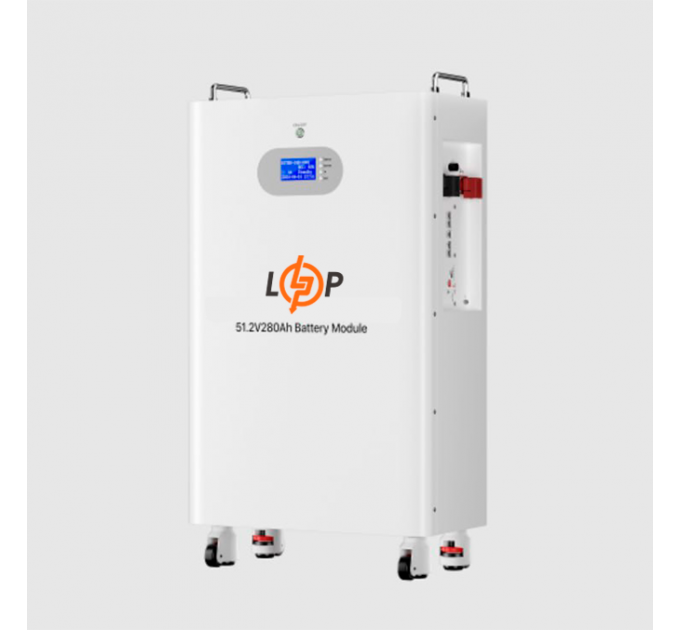 Акумулятор LP LiFePO4 51,2V - 280 Ah (14336 Wh) (Smart BMS 200A) с LCD AB RS485/CAN