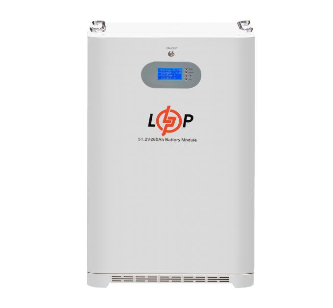 Акумулятор LP LiFePO4 51,2V - 280 Ah (14336 Wh) (Smart BMS 200A) с LCD AB RS485/CAN