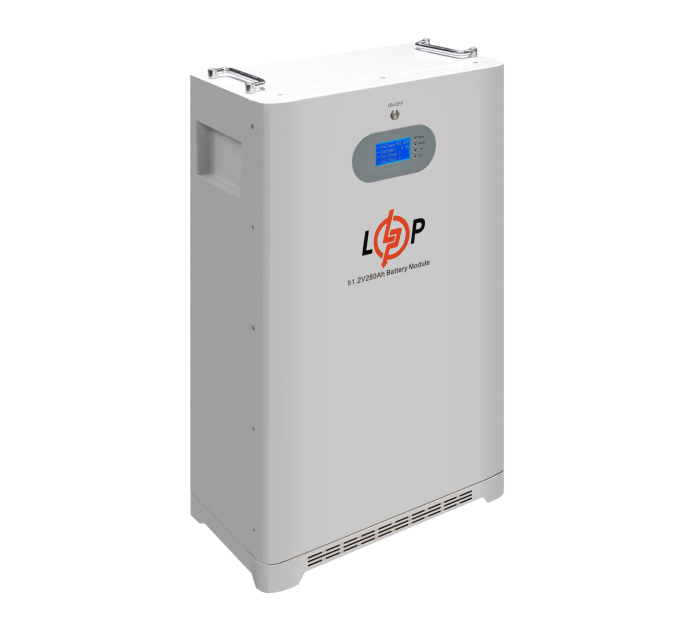 Акумулятор LP LiFePO4 51,2V - 280 Ah (14336 Wh) (Smart BMS 200A) с LCD AB RS485/CAN