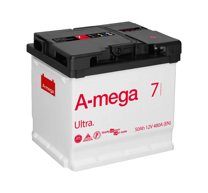 Акумулятор авто Мегатекс A-mega Ultra 6СТ-50-А3 (лев) ТХП 480